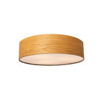 DECKENLEUCHTE  38/13 cm    - Eichefarben/Weiß, KONVENTIONELL, Holz/Kunststoff (38/13cm) - Novel