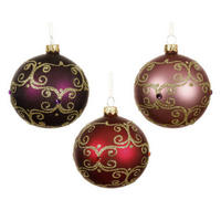 CHRISTBAUMKUGEL-SET 8 cm  - Basics (8cm)