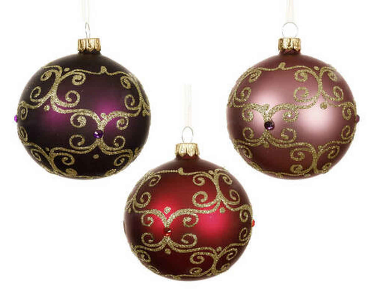 CHRISTBAUMKUGEL-SET 8 cm  - Basics (8cm)