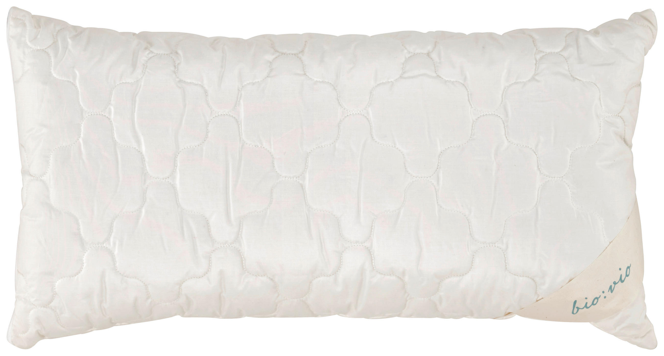 KOPFKISSEN  GOTS  40/80 cm       - Weiß, Textil (40/80cm) - Bio:Vio