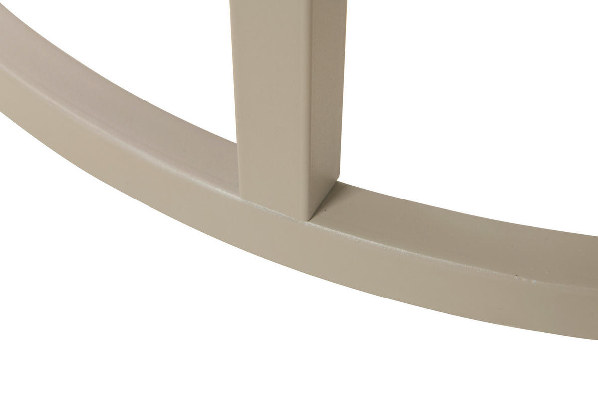 COUCHTISCHSET 60-80/60-80/42-45 cm rund Hellgrau  - Hellgrau, Design, Holzwerkstoff/Metall (60-80/60-80/42-45cm) - home24