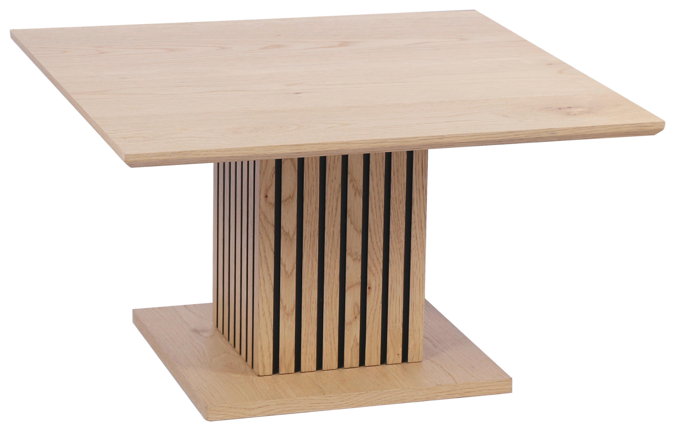 COUCHTISCH Eiche furniert 70/70/44 cm quadratisch Eichefarben  - Eichefarben, Natur, Holz/Holzwerkstoff (70/70/44cm) - Stylife