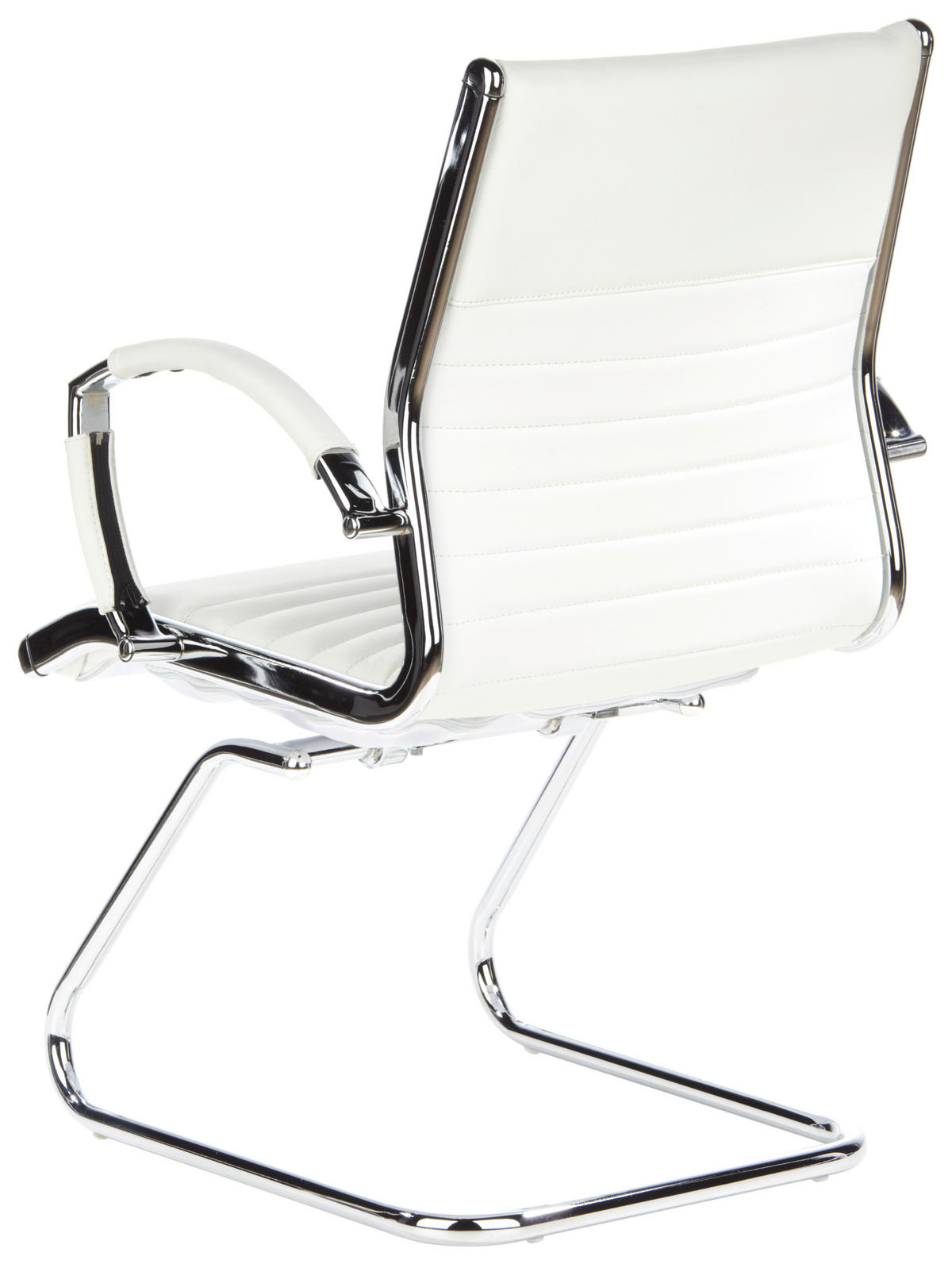 KONFERENČNI STOL tekstil, usnje krem barve, barve kroma  - barve kroma/krem barve, Moderno, kovina/tekstil (62/94/46cm) - MID.YOU