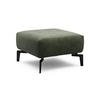 HOCKER Samt Waldgrün  - Waldgrün/Schwarz, Design, Textil/Metall (70/70/46cm) - SENSOO