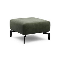 HOCKER in Textil Waldgrün  - Waldgrün/Schwarz, Design, Textil/Metall (70/70/46cm) - SENSOO