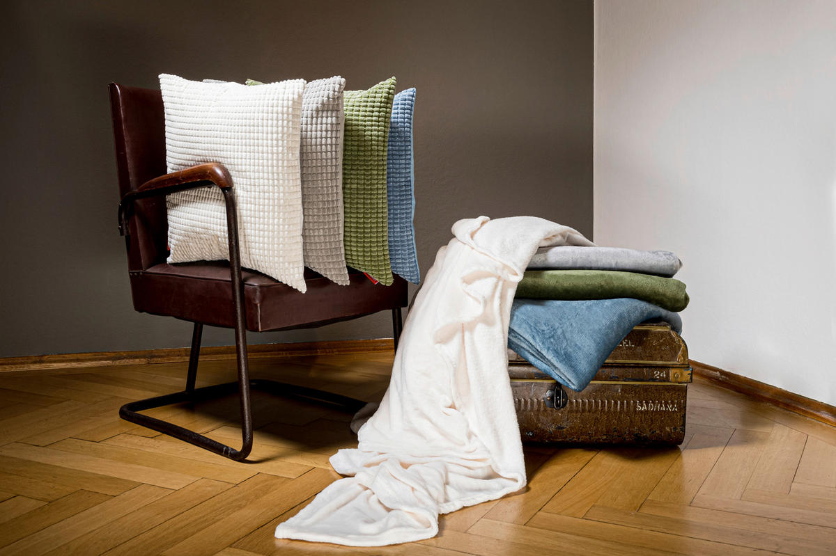 UKRASNI JASTUK 45/45 cm   ODYN  - bela, Trendi, plastika (45/45cm) - Boxxx