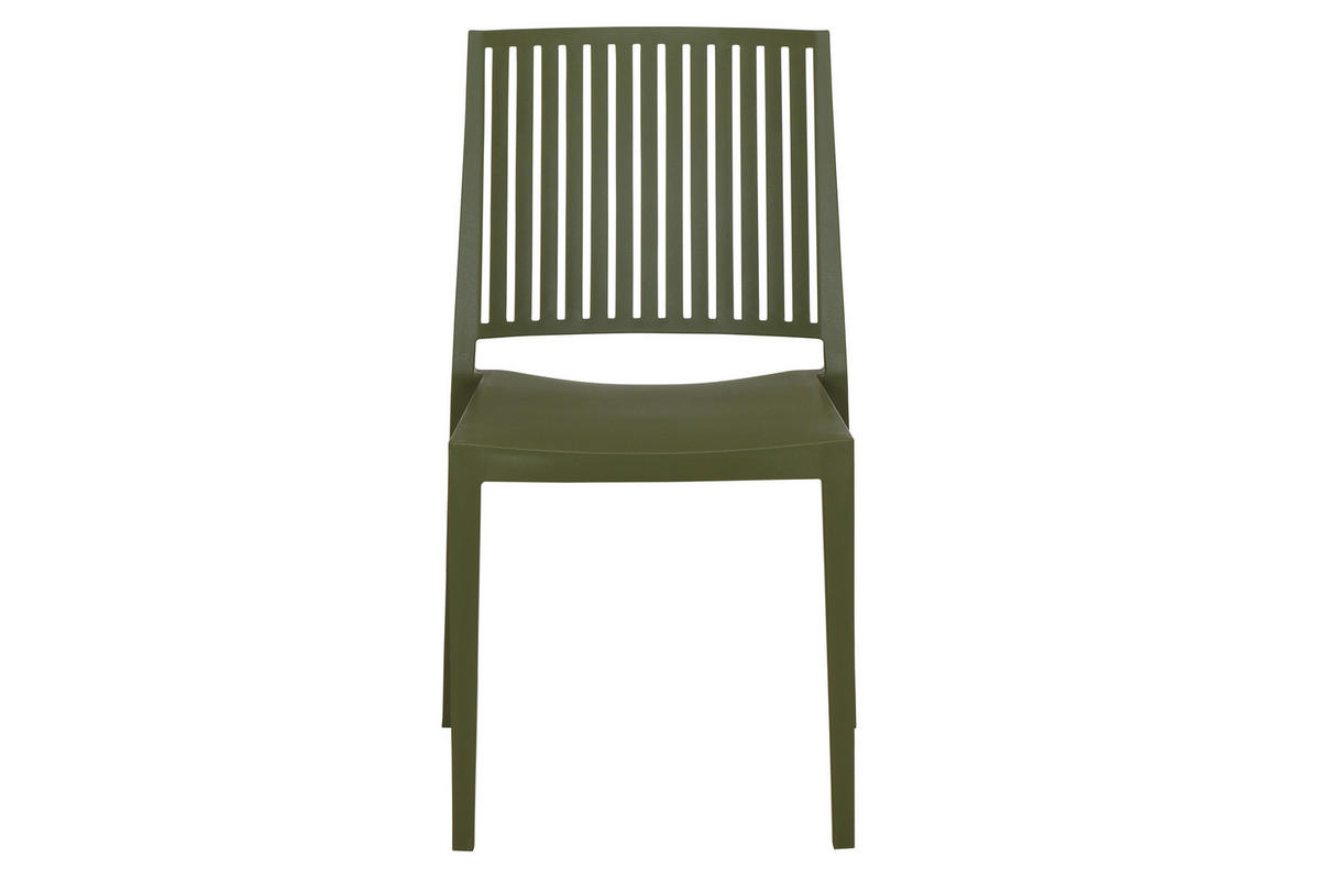GARTENGARNITUR 3-teilig Stahl  - Anthrazit/Grün, Basics, Kunststoff/Metall (80/80/80cm) - Siena Garden