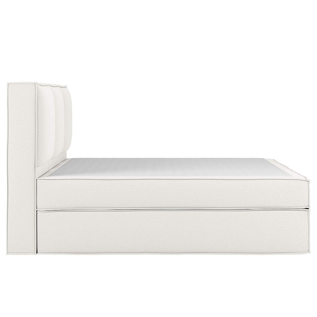 BOXSPRINGBETT 270/220 cm  in Creme  - Creme, Design, Textil (270/220cm) - home24
