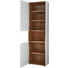 SCHRANK in Weiß, Eichefarben - Eichefarben/Alufarben, Design, Holzwerkstoff/Metall (57/199/38cm) SCHRANK in Weiß, Eichefarben - Eichefarben/Alufarben, Design, Holzwerkstoff/Metall (57/199/38cm)