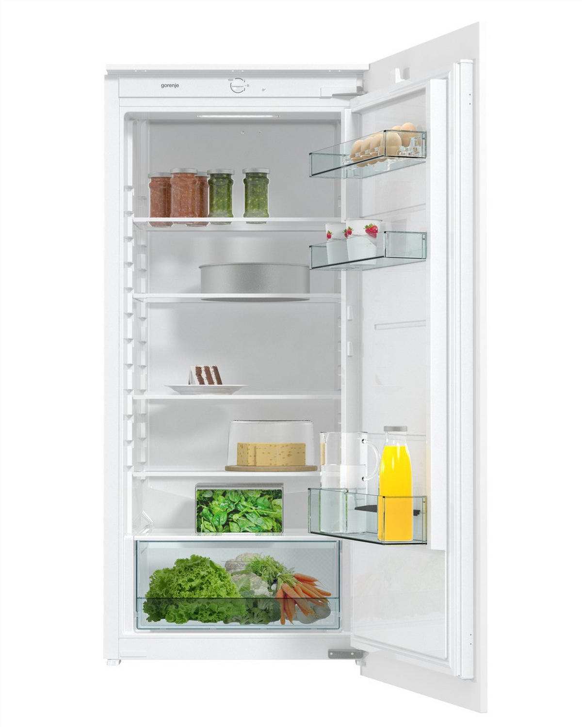 KÜHLSCHRANK 54/122,5/54,5 cm RI412EE1  - Weiß, Basics, Metall (54/122,5/54,5cm) - Gorenje