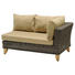 LOUNGEENDTEIL Teakholz massiv Kunststoffgeflecht Aluminium - Taupe/Braun, Design, Holz/Kunststoff (142,6/68,7/88cm) - Ambia Garden LOUNGEENDTEIL Teakholz massiv Kunststoffgeflecht Aluminium - Taupe/Braun, Design, Holz/Kunststoff (142,6/68,7/88cm) - Ambia Garden