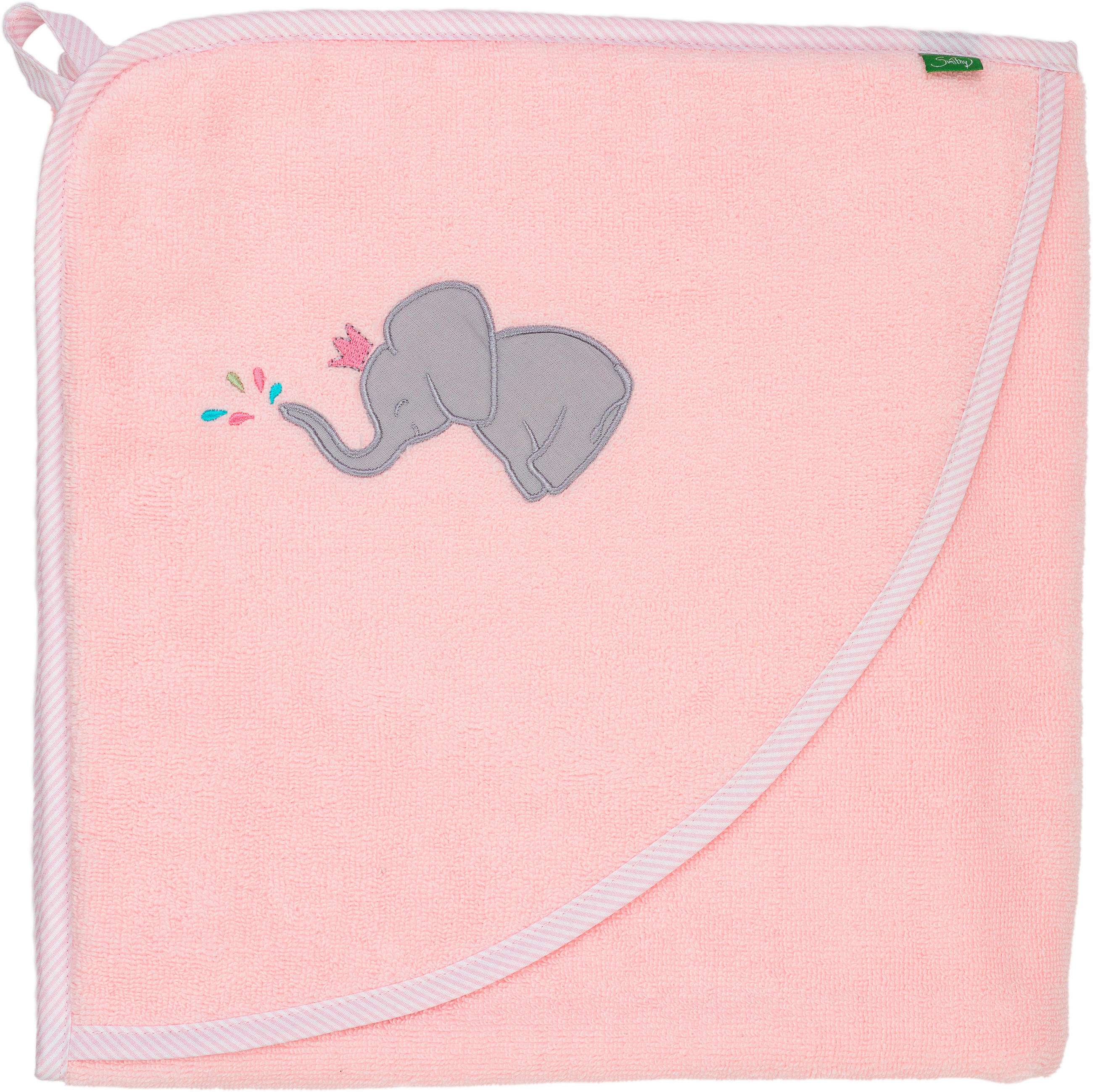 KAPUZENBADETUCH 100/100 cm    - Rosa, Basics, Textil (100/100cm)