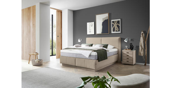 BOXSPRINGBETT 180/200 cm in Beige - Beige, KONVENTIONELL, Textil (180/200cm) - Dieter Knoll