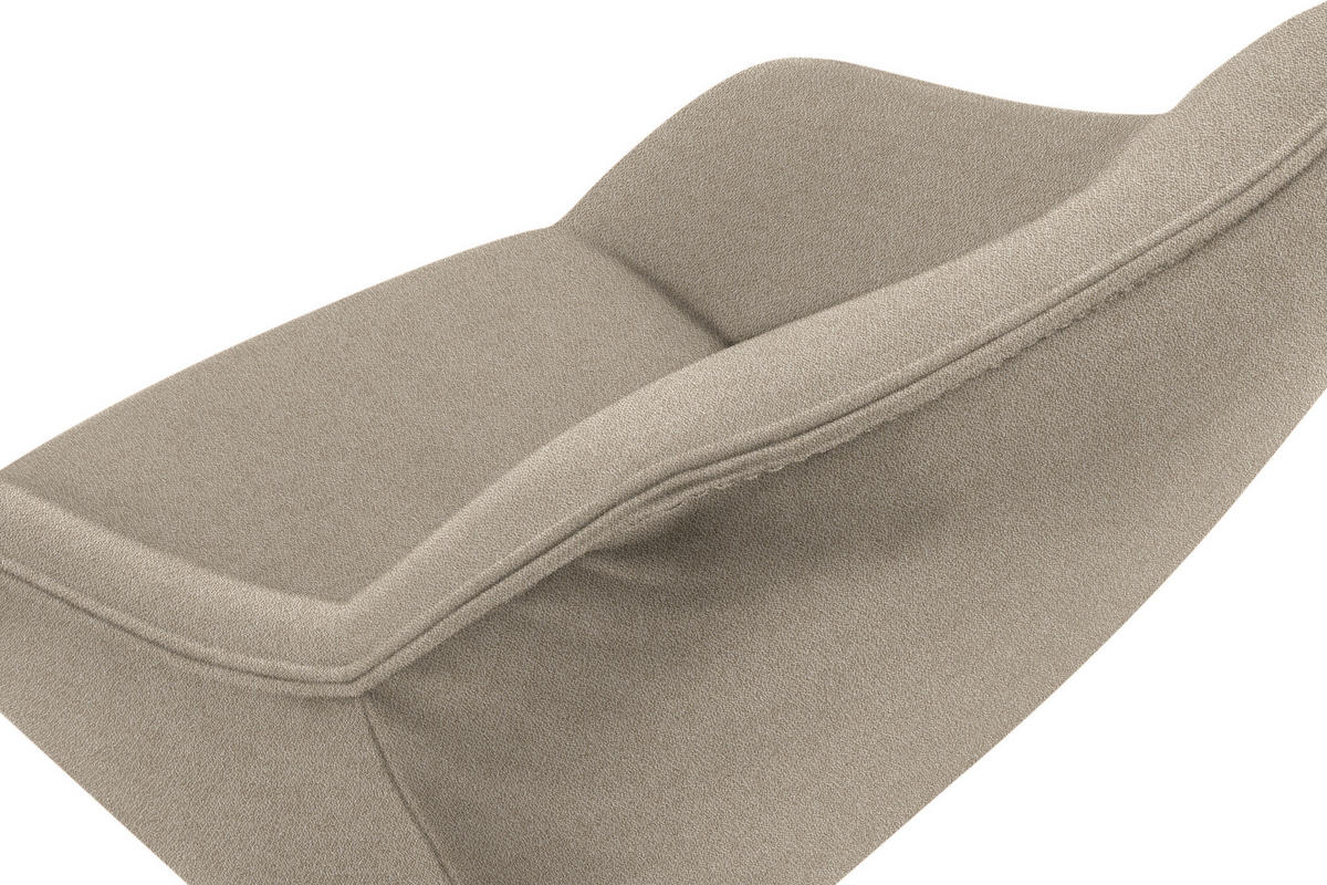 ARMLEHNSTUHL  in Nickel Flachgewebe  - Beige/Schwarz, Design, Textil/Metall (60/84/67cm) - Koinor