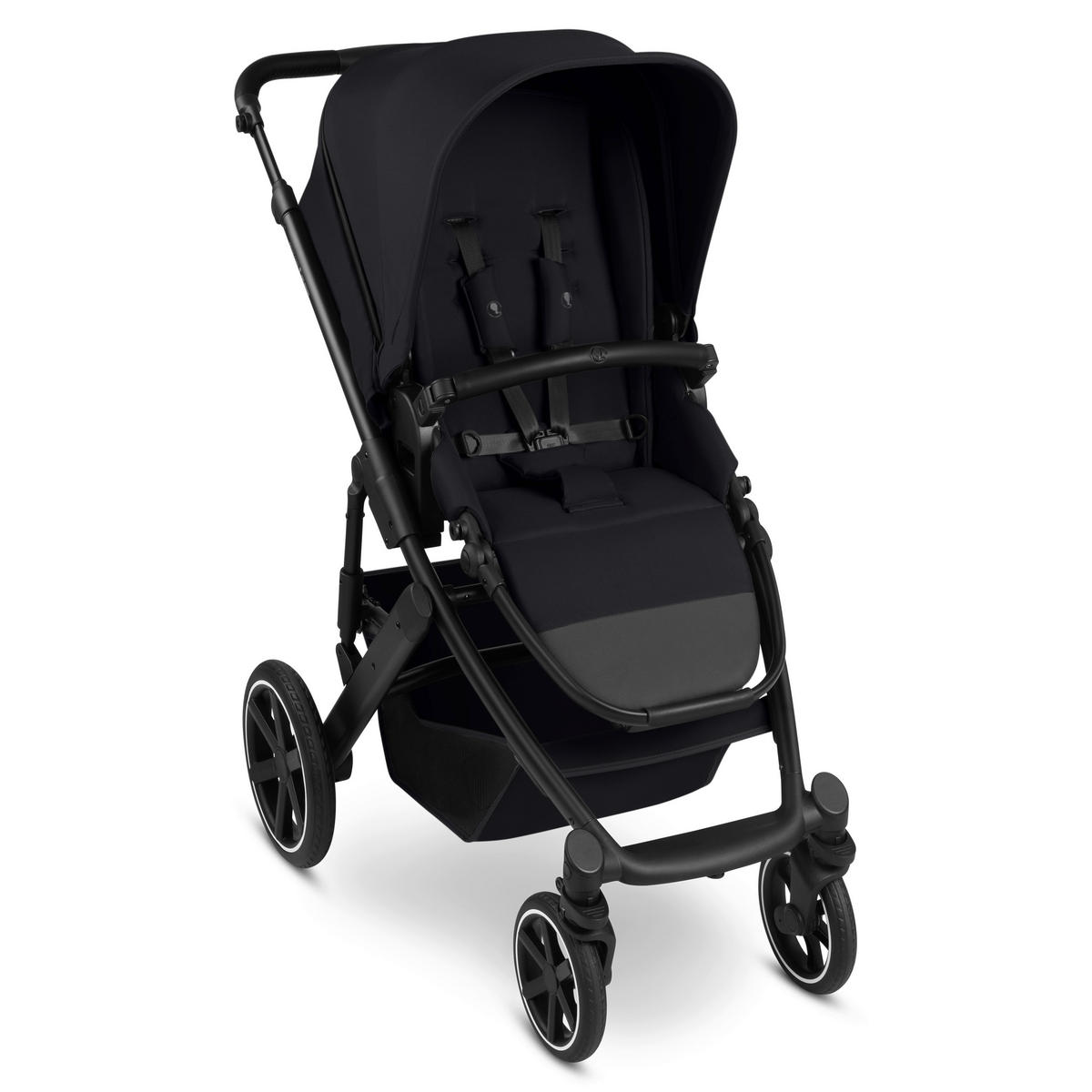 KINDERWAGENSET Salsa Core All in One  - Schwarz, Basics, Textil/Metall (63/123/97cm) - ABC Design