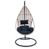HÄNGESESSEL 122/200/104 cm  - Anthrazit/Schwarz, Design, Kunststoff/Textil (122/200/104cm) - Ambia Garden