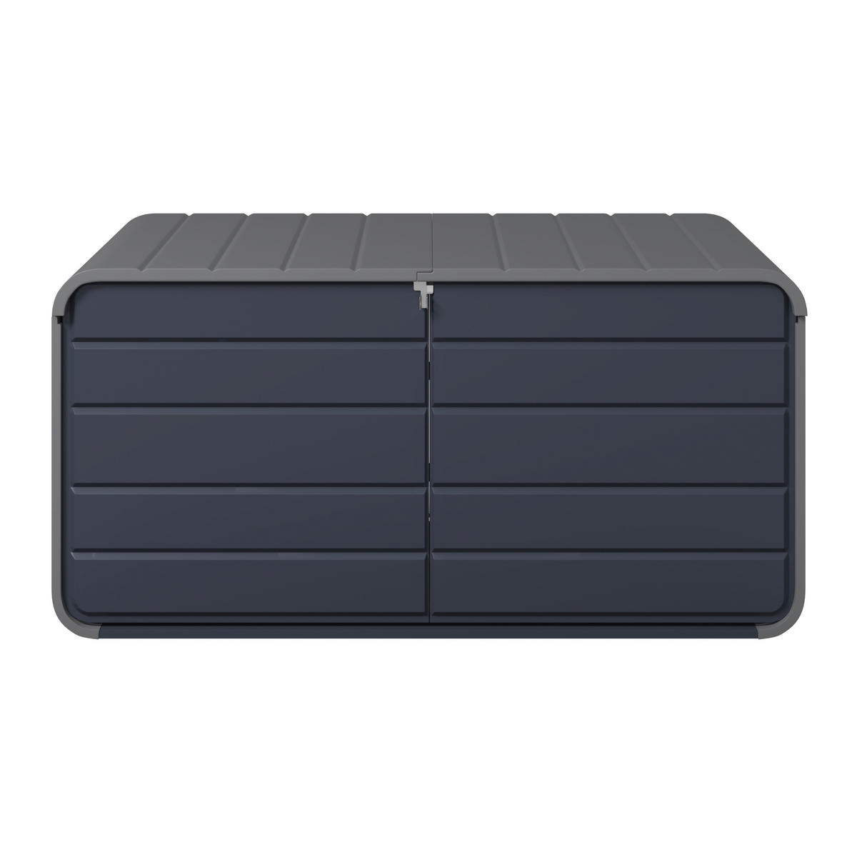 KISSENBOX 160/80/76 cm  - Anthrazit/Hellgrau, Design, Kunststoff/Metall (160/80/76cm) - Ambia Garden