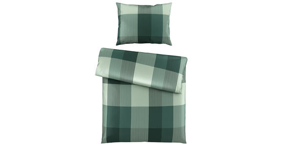 BETTWÄSCHE Mavie Satin 160/210 cm - Grün, KONVENTIONELL, Textil (160/210cm) - Esposa
