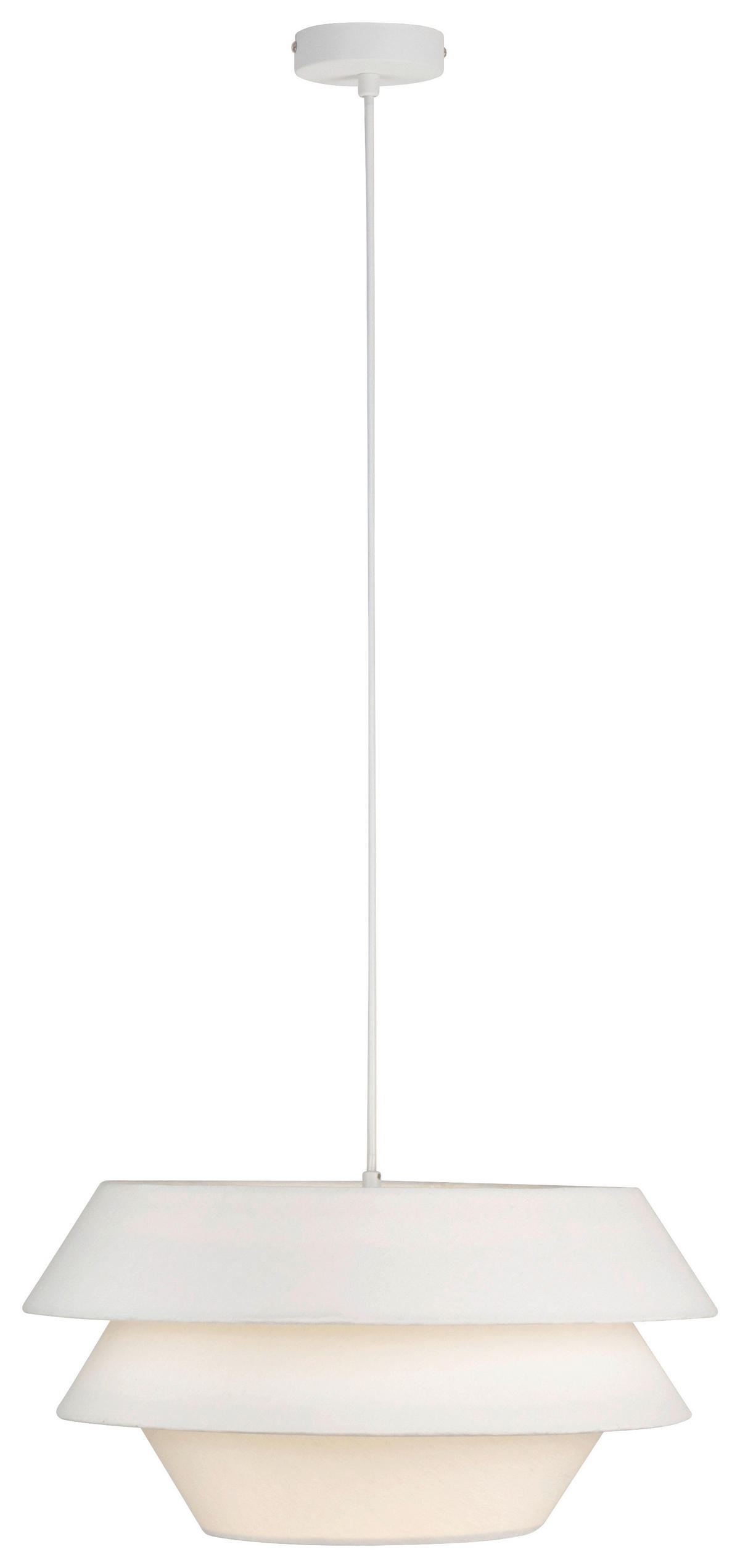 HÄNGELEUCHTE 50/130 cm  - Weiß, Trend, Kunststoff/Textil (50/130cm) - Collett's Monde