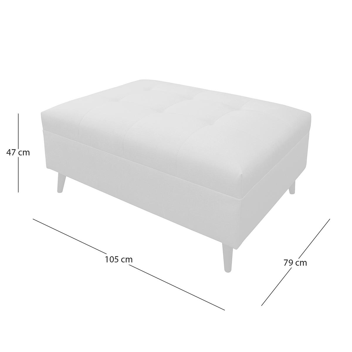 Ecksofa inkl. Hocker Braun Mikrofaser  - Schwarz/Braun, Design, Holz/Textil (247/174cm) - MID.YOU