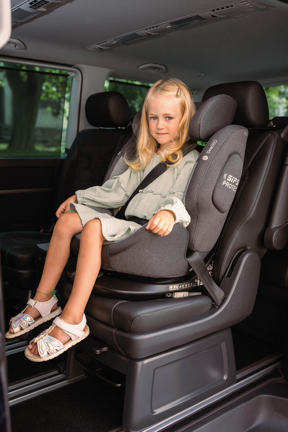 REBOARDER-KINDERSITZ ONE360 S ECE R 129 i-SIZE  - Schwarz, Basics, Kunststoff/Textil (43/58/48cm) - Osann