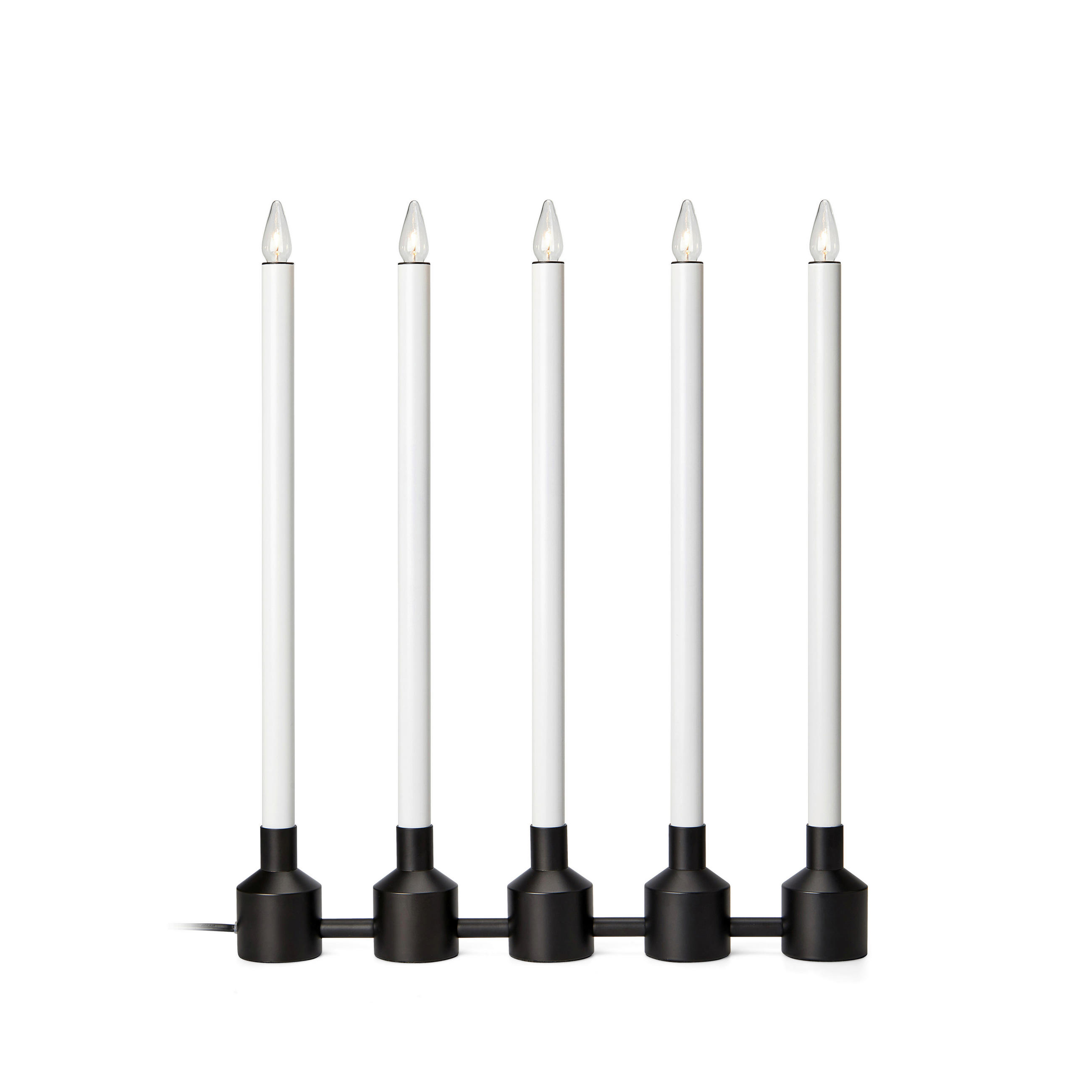 KERZE MIT LED  - Weiß, Basics, Metall (37/44/5cm) - Markslöjd