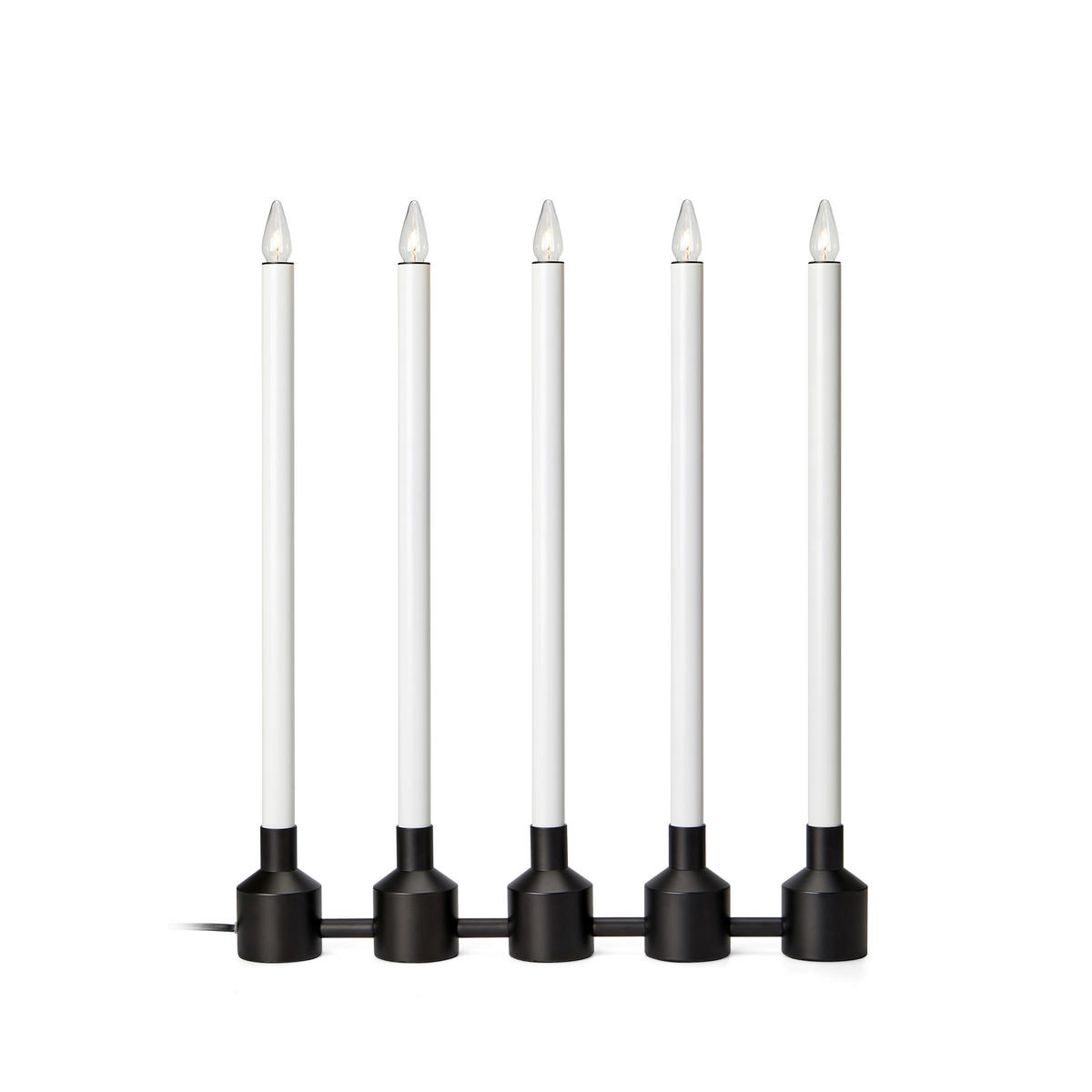 KERZE MIT LED   - Weiß, Basics, Metall (37/44/5cm) - Markslöjd