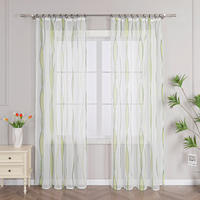 FERTIGVORHANG  transparent  140/175 cm   - Weiß/Grün, Basics, Textil (140/175cm) - Joyswahl