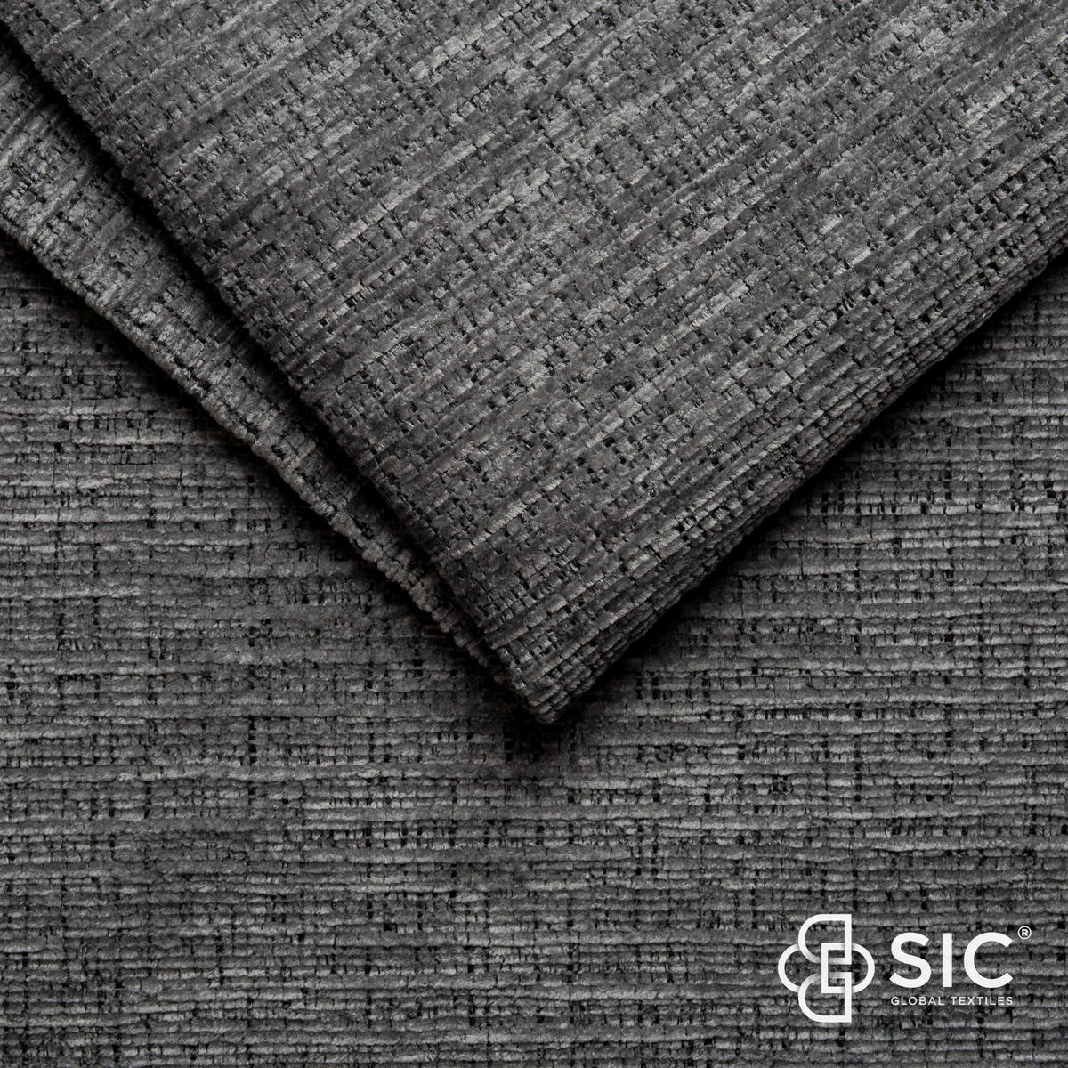 ECKSOFA inkl.Funktionen Anthrazit Chenille  - Anthrazit/Schwarz, MODERN, Textil/Metall (300/195cm) - Xora