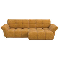 Colțar, textil, galben închis - galben închis/negru, Design, plastic/textil (312/177cm) - Welnova