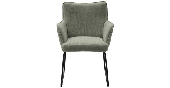ARMLEHNSTUHL in Flachgewebe - Anthrazit/Grau, Design, Textil/Metall (63/88/65cm) - Valnatura