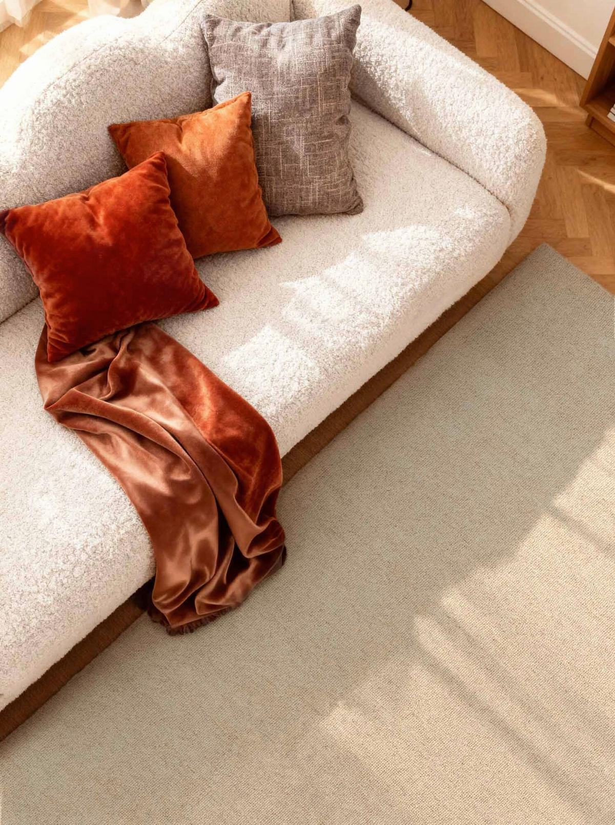 WOLLTEPPICH 200/290 cm Puristic Champagner rechteckig  - Champagner, Basics, Textil (200/290cm) - Elle Decoration