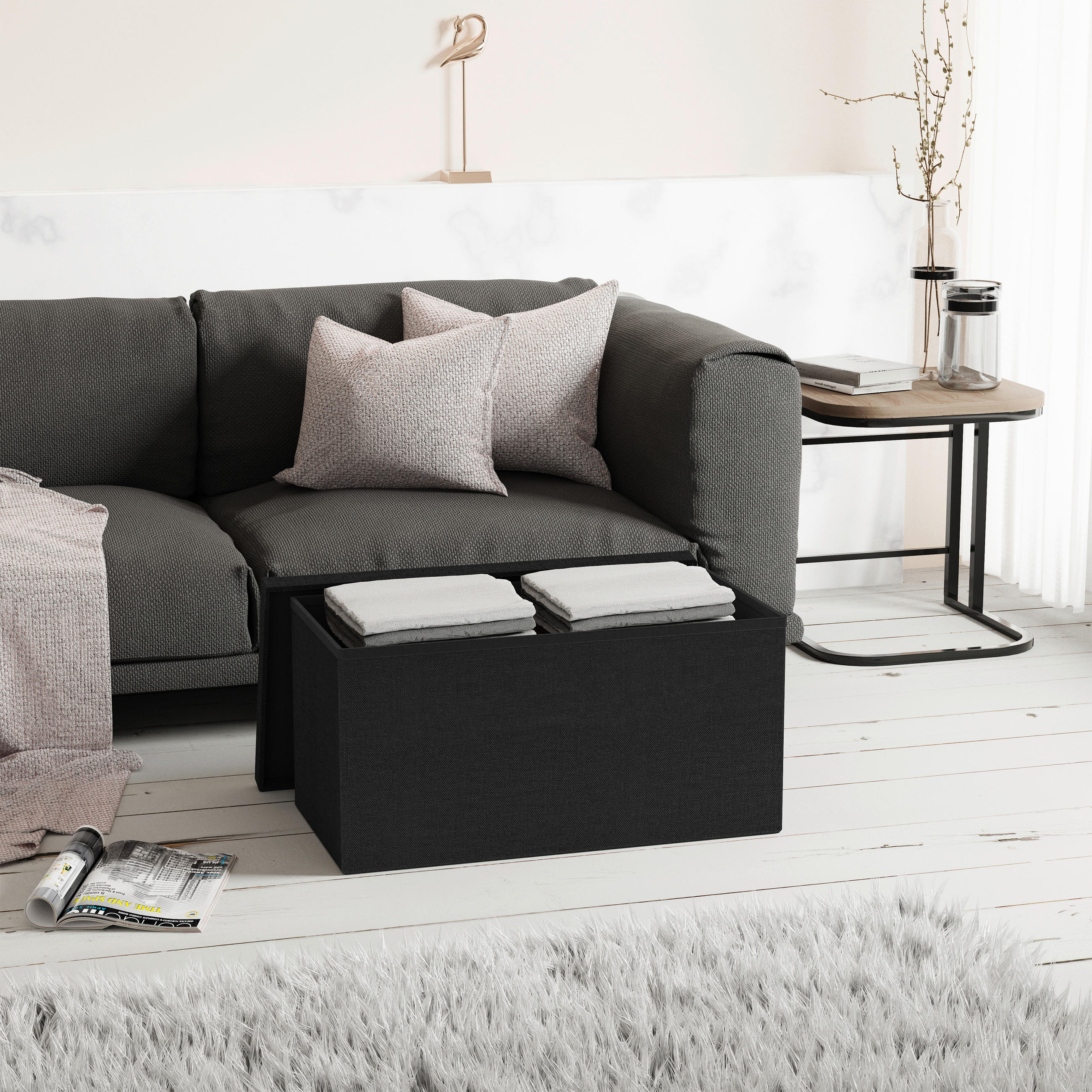 SITZBOX  - Anthrazit, Basics, Kunststoff (76/38/38cm) - MID.YOU