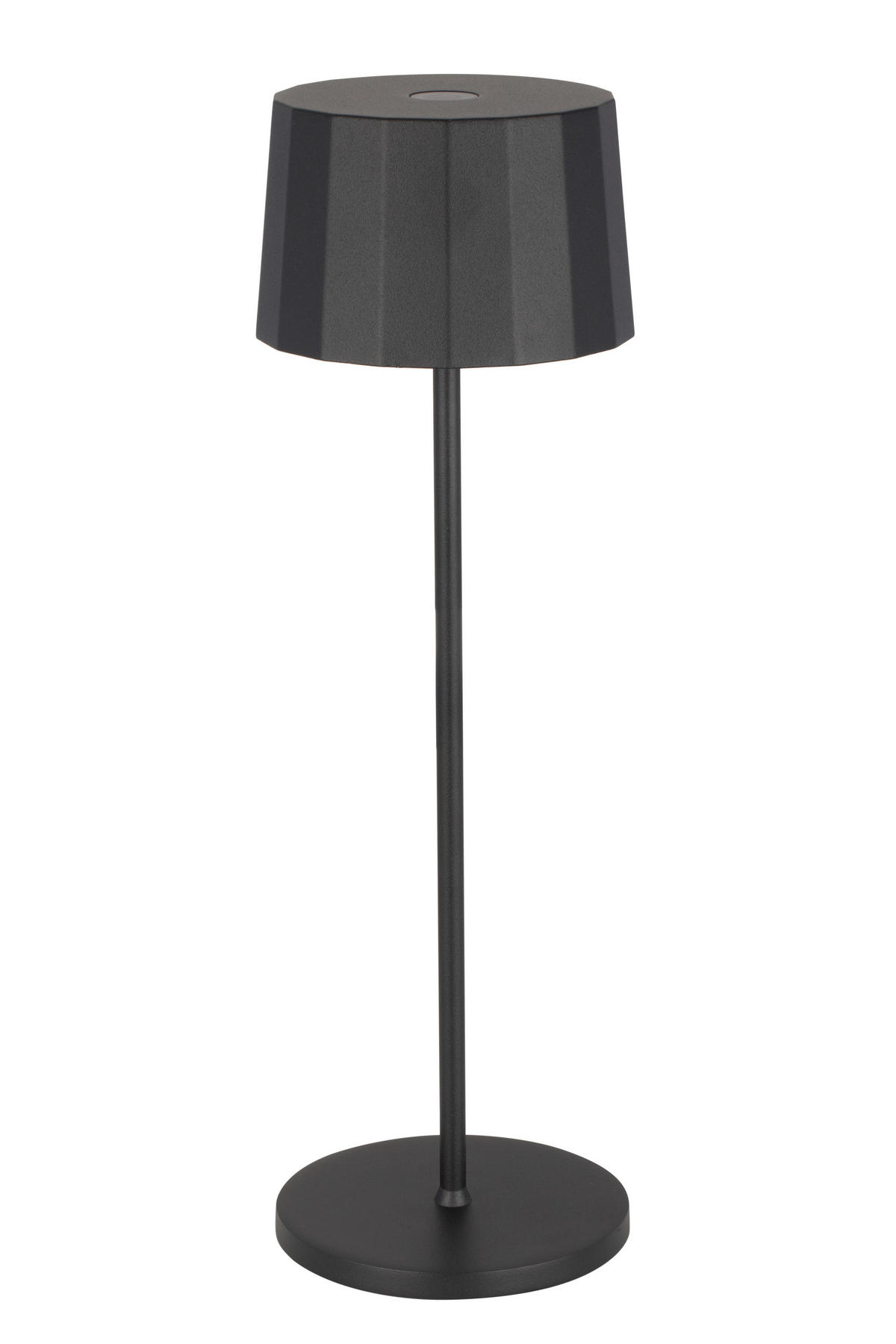 AKKU-TISCHLEUCHTE Pleat 11/35 cm   - Schwarz, Design, Kunststoff/Metall (11/35cm) - Dieter Knoll