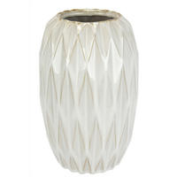 VASE  - Creme, Basics, Keramik (13/22cm)