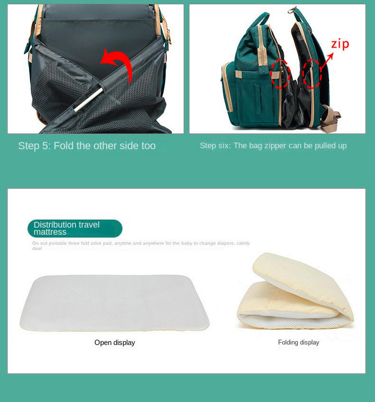 WICKELRUCKSACK Stella Bag Premium  - Grau, Basics, Textil (30/40/21cm)