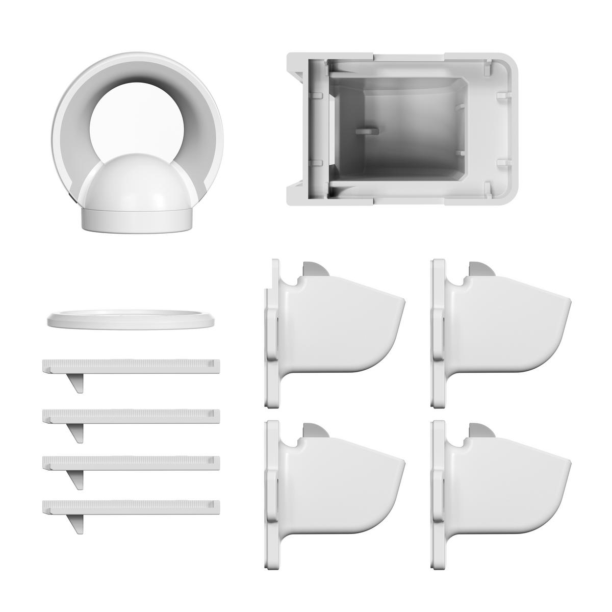 SCHUBLADENSICHERUNG  - Weiß, Basics, Kunststoff/Metall - My Baby Lou