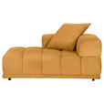 SOFAELEMENT  in Flachgewebe Currygelb  - Currygelb/Schwarz, KONVENTIONELL, Kunststoff/Textil (125/66/155cm) - Carryhome