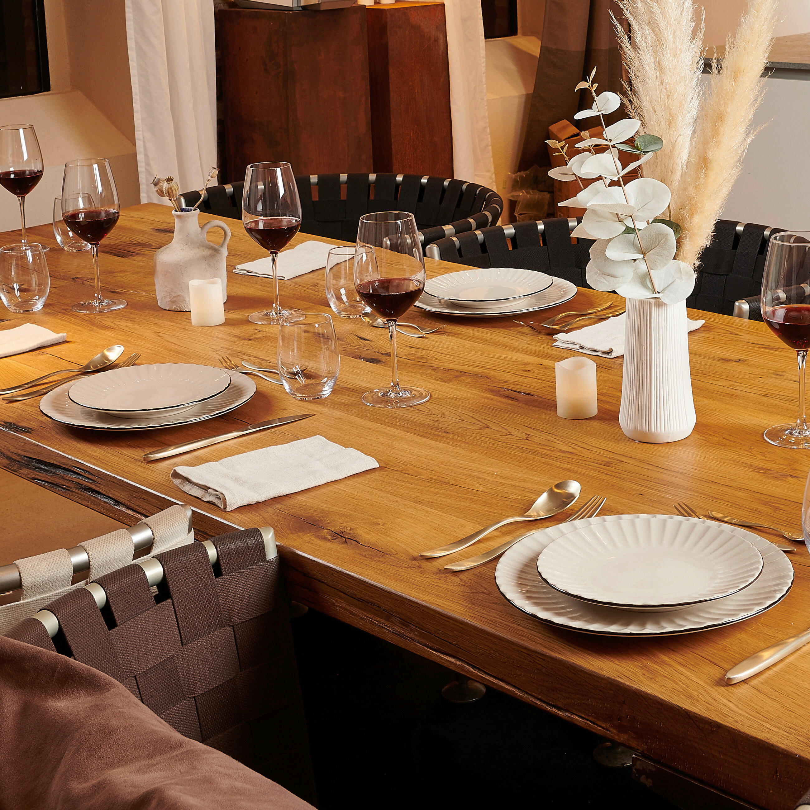 KOMBISERVICE Hellbraun 18-teilig 6 Personen  - Hellbraun, Basics, Keramik - Mäser