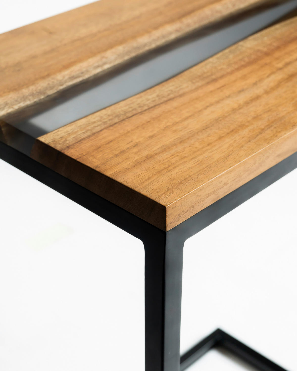 BEISTELLTISCH in Holz, Metall 45/30/62 cm  - Schwarz/Akaziefarben, LIFESTYLE, Holz/Metall (45/30/62cm) - Landscape