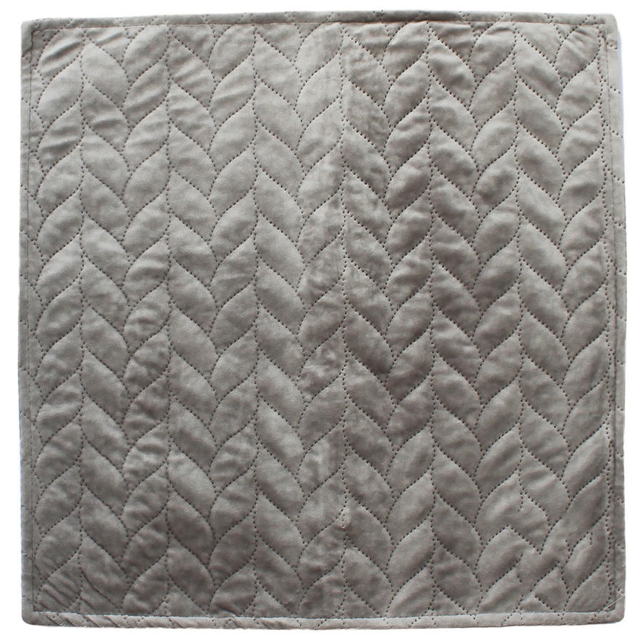 DÍSZPÁRNAHUZAT  - ezüst, Basics, textil (45/45cm)
