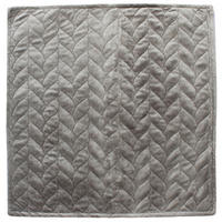 DÍSZPÁRNAHUZAT  - ezüst, Basics, textil (45/45cm)