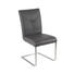 SCHWINGSTUHL in Leder, Metall Dunkelbraun, Edelstahlfarben - Edelstahlfarben/Dunkelbraun, Design, Leder/Metall (46/93/61,5cm) - Novel SCHWINGSTUHL in Leder, Metall Dunkelbraun, Edelstahlfarben - Edelstahlfarben/Dunkelbraun, Design, Leder/Metall (46/93/61,5cm) - Novel