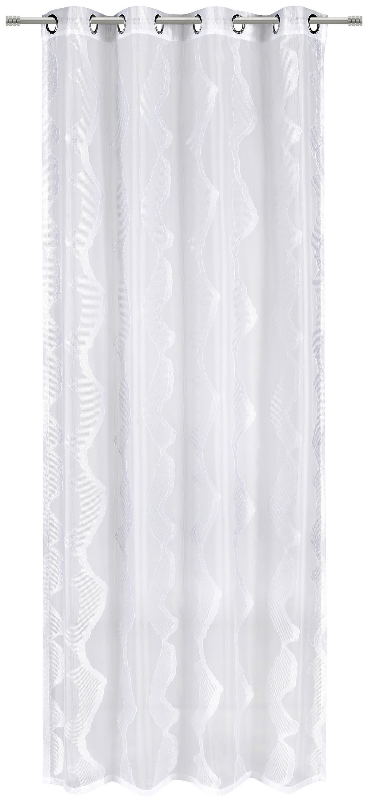 ÖSENSCHAL MELLOW transparent 140/245 cm   - Weiß, Design, Textil (140/245cm) - Dieter Knoll