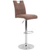 BARHOCKER in Textil Beige  - Chromfarben/Beige, KONVENTIONELL, Textil/Metall (38/97-119/50cm) - Carryhome