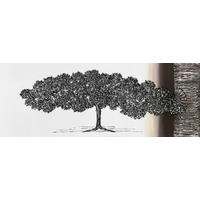 ÖLGEMÄLDE Bäume 150/55 cm  - Schwarz/Braun, LIFESTYLE, Holzwerkstoff/Textil (150/55cm) - Monee