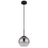 HÄNGLAMPA BARRY 20/120 cm  - klar/grå, Design, metall/glas (20/120cm) - Globo