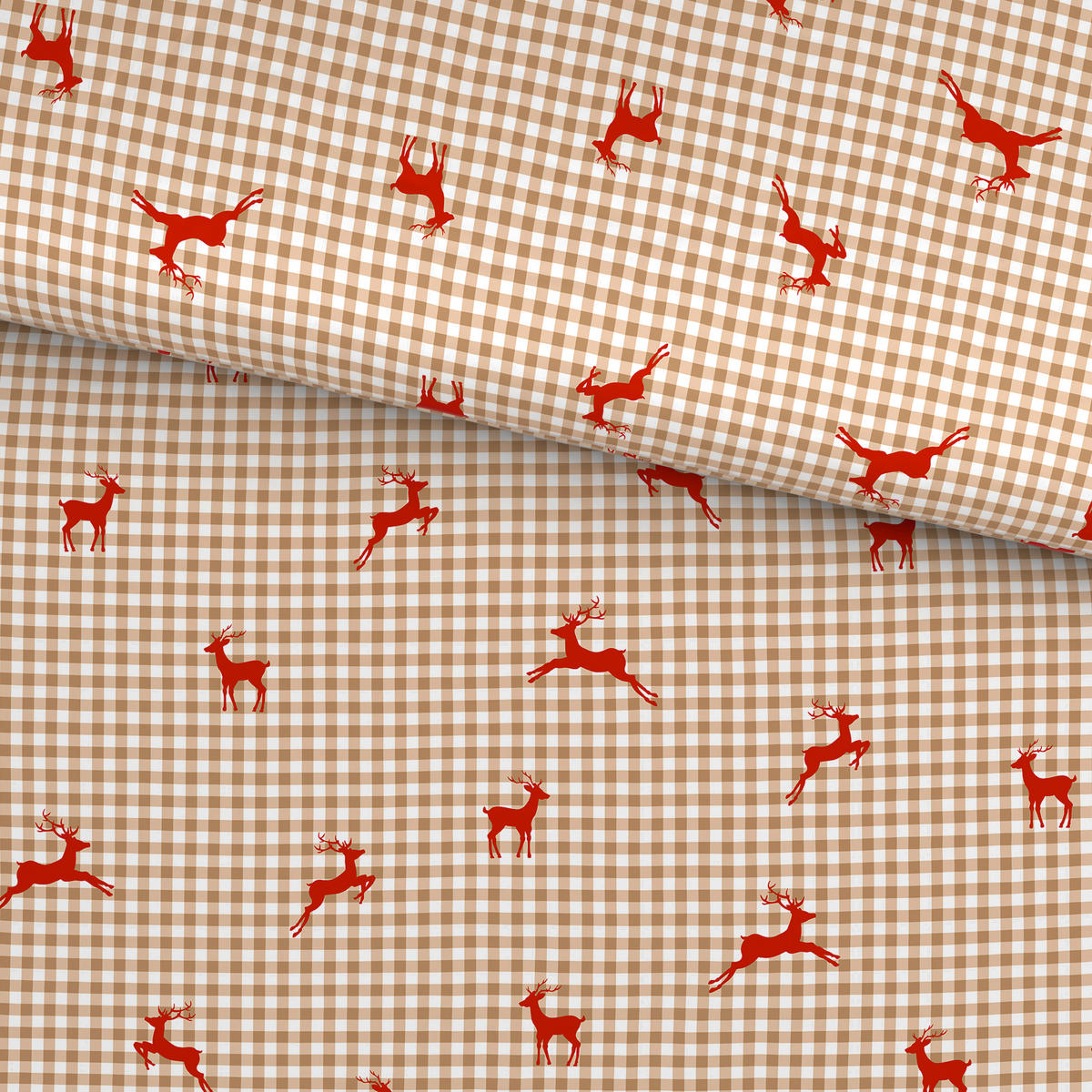 BETTWÄSCHE TANJA Satin 140/200 cm  - Beige/Rot, KONVENTIONELL, Textil (140/200cm) - Esposa