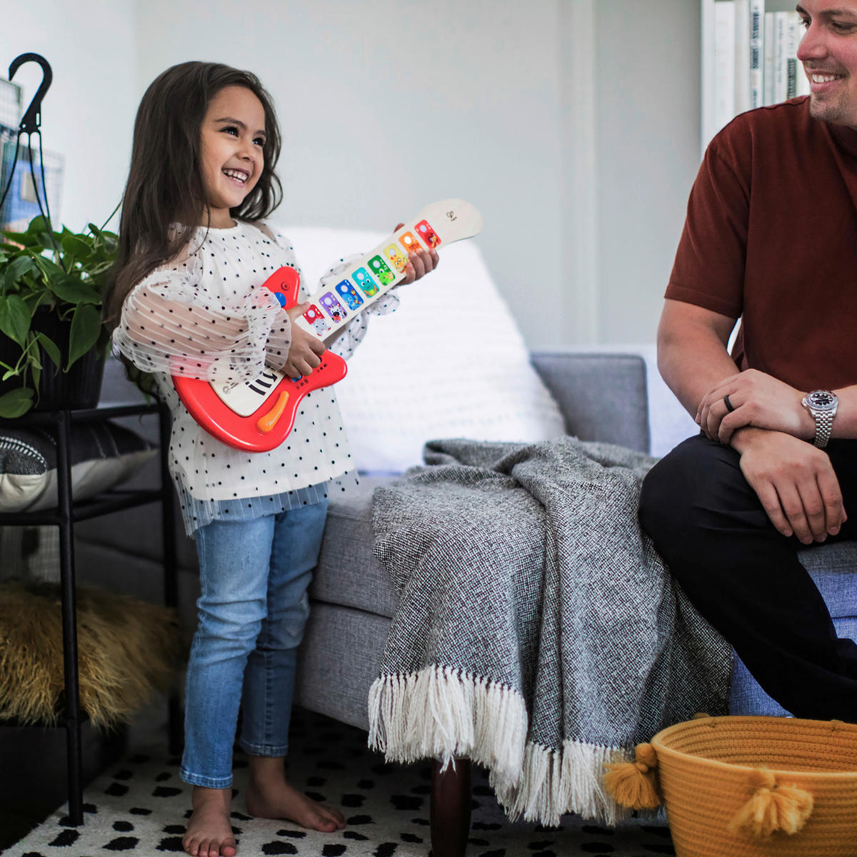 E-GITARRE CONNECTED MAGIC TOUCH  - Basics, Holzwerkstoff/Kunststoff (53,5/5,5/19,2cm) - Hape