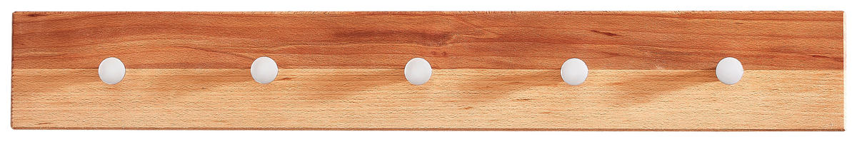 Cuier De Perete - culoare lemn fag, Natur, lemn/metal (70/10/3,5cm) - Linea Natura